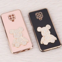 قاب My Case Power Bear نگین دار محافظ لنزدار Xiaomi Redmi Note 9S