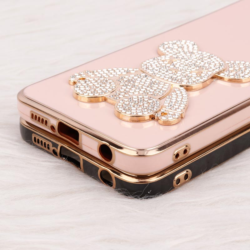 قاب My Case Power Bear نگین دار محافظ لنزدار Xiaomi Redmi Note 9S