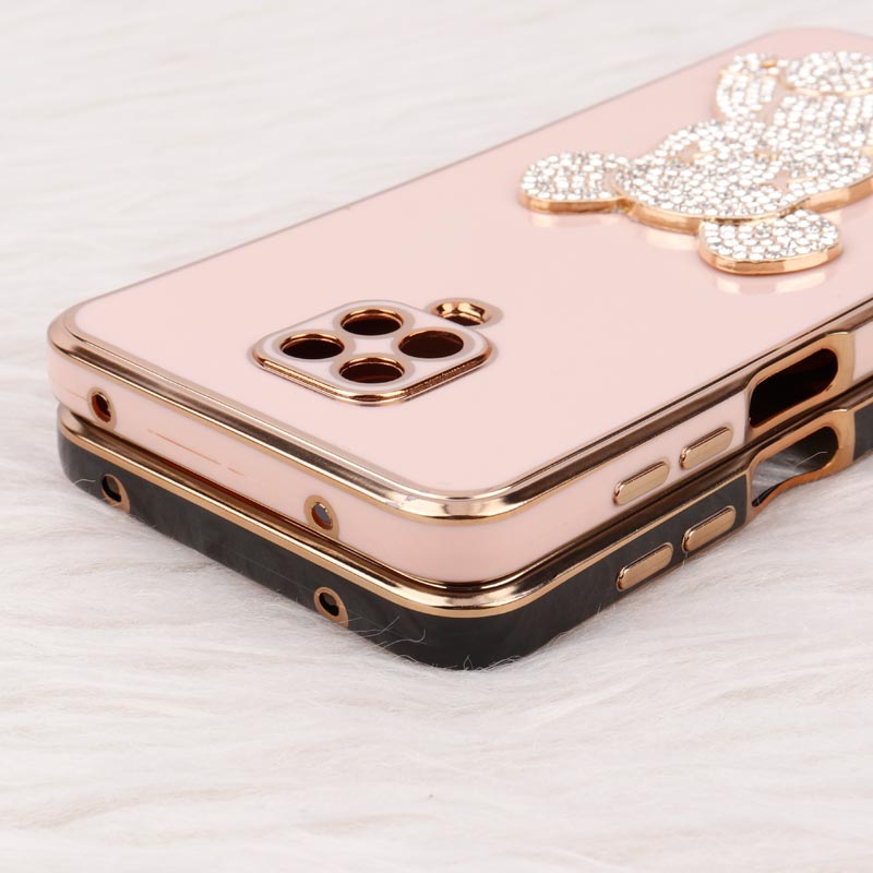 قاب My Case Power Bear نگین دار محافظ لنزدار Xiaomi Redmi Note 9S