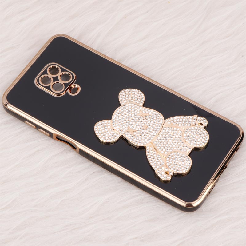 قاب My Case Power Bear نگین دار محافظ لنزدار Xiaomi Redmi Note 9S