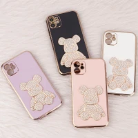 قاب My Case Power Bear نگین دار محافظ لنزدار iPhone 11