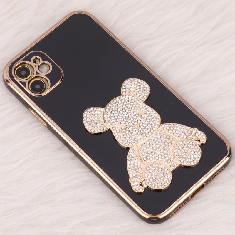 قاب My Case Power Bear نگین دار محافظ لنزدار iPhone 11