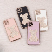 قاب My Case Power Bear نگین دار محافظ لنزدار iPhone 11 Pro