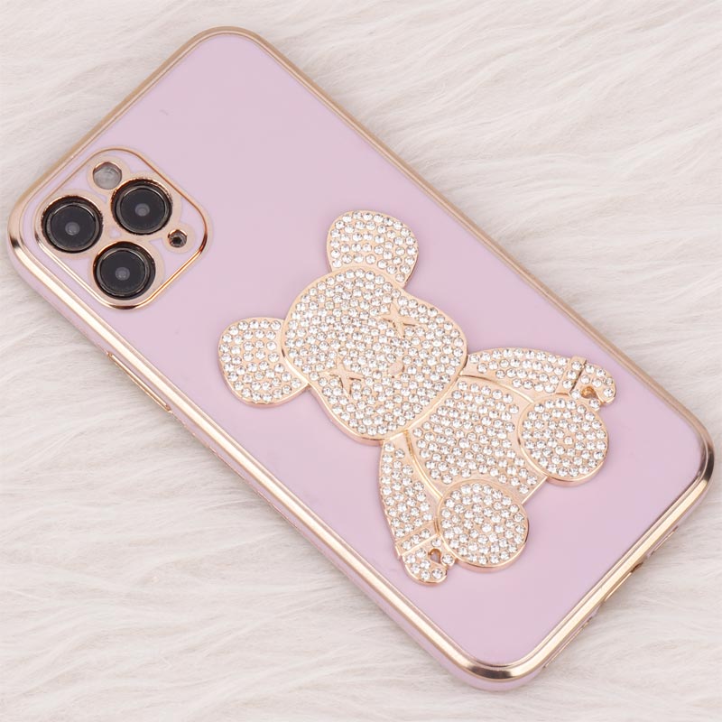 قاب My Case Power Bear نگین دار محافظ لنزدار iPhone 11 Pro