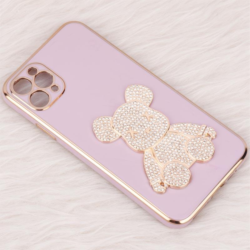 قاب My Case Power Bear نگین دار محافظ لنزدار iPhone 11 Pro Max