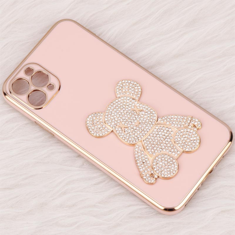 قاب My Case Power Bear نگین دار محافظ لنزدار iPhone 11 Pro Max