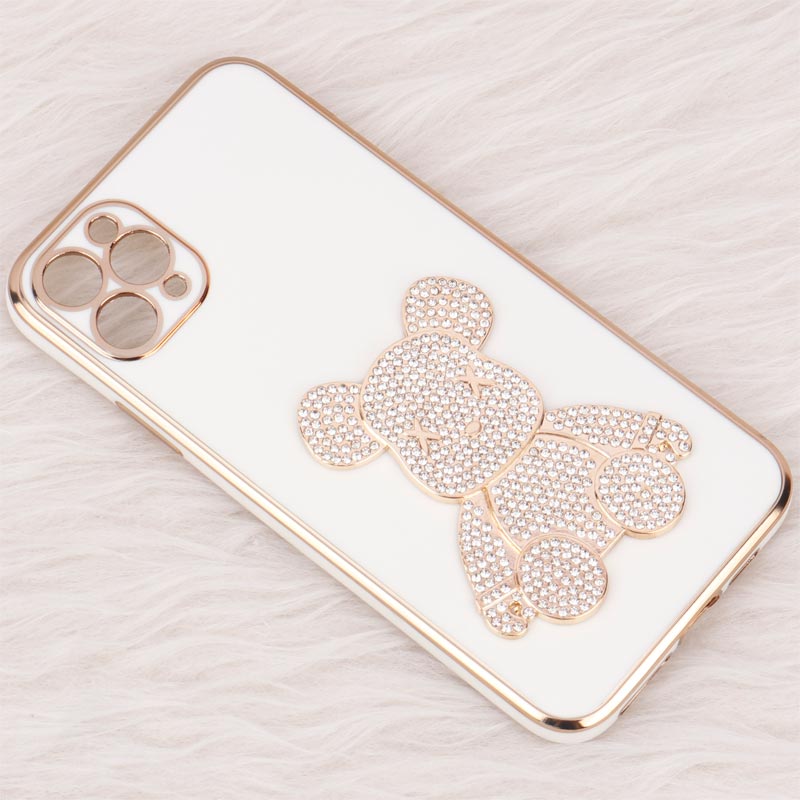 قاب My Case Power Bear نگین دار محافظ لنزدار iPhone 11 Pro Max