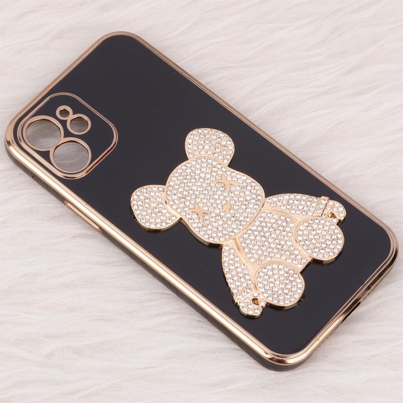 قاب My Case Power Bear نگین دار محافظ لنزدار iPhone 12