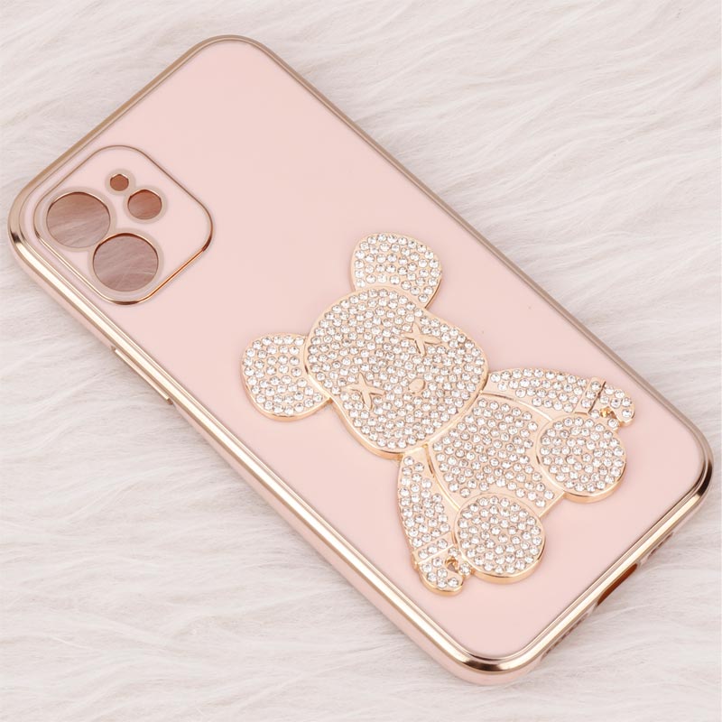 قاب My Case Power Bear نگین دار محافظ لنزدار iPhone 12