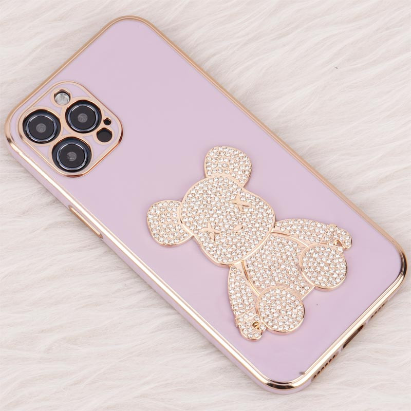 قاب My Case Power Bear نگین دار محافظ لنزدار iPhone 12 Pro Max