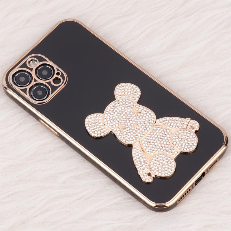 قاب My Case Power Bear نگین دار محافظ لنزدار iPhone 12 Pro Max