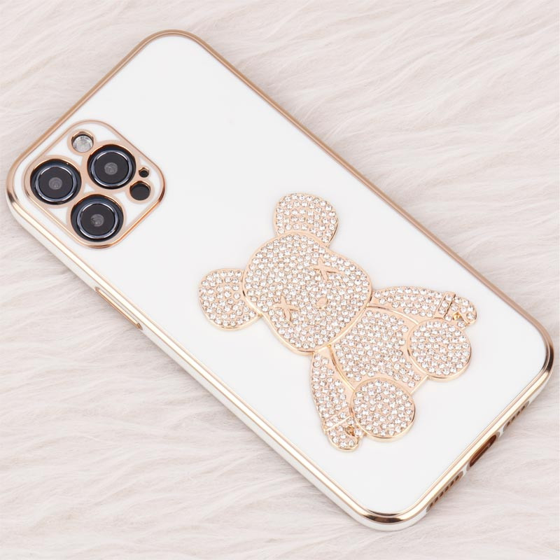 قاب My Case Power Bear نگین دار محافظ لنزدار iPhone 12 Pro Max