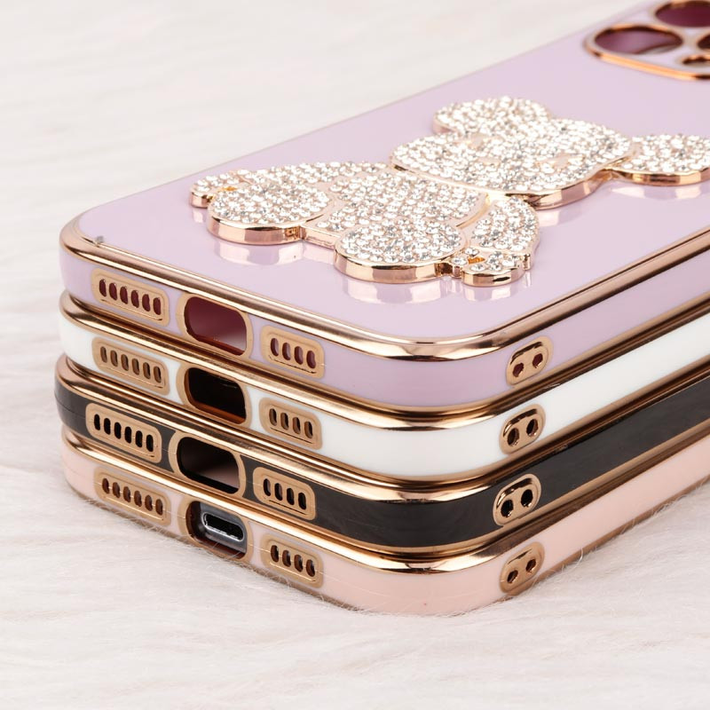 قاب My Case Power Bear نگین دار محافظ لنزدار iPhone 12 Pro Max