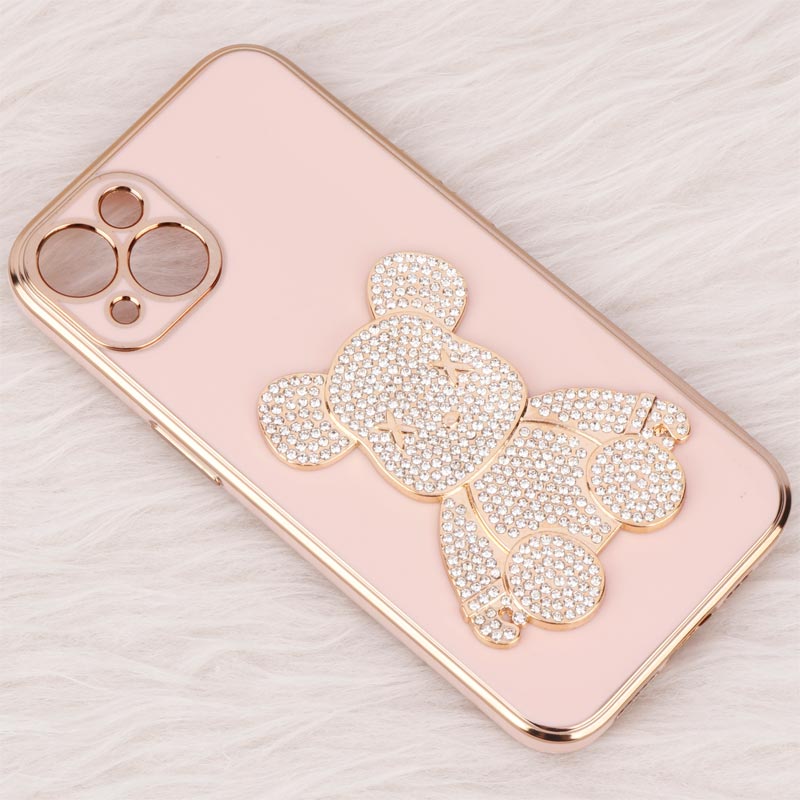 قاب My Case Power Bear نگین دار محافظ لنزدار iPhone 13