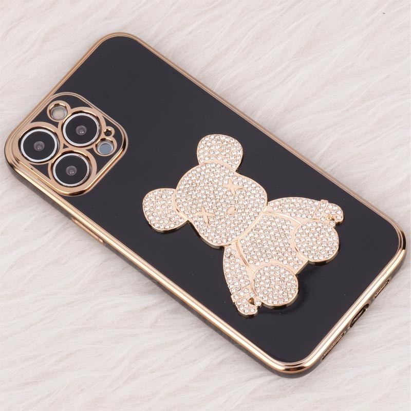 قاب My Case Power Bear نگین دار محافظ لنزدار iPhone 13 Pro Max