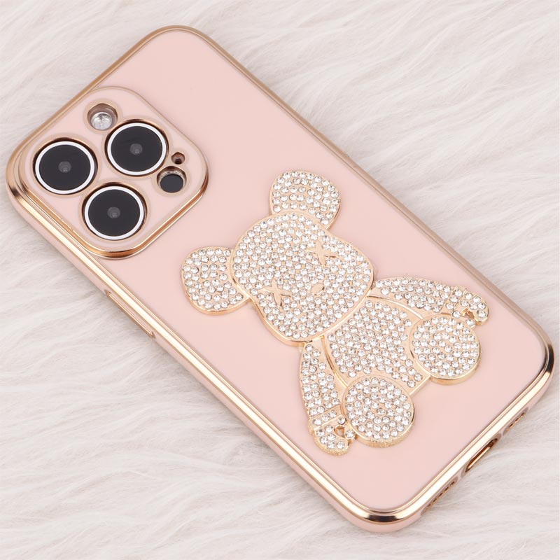 قاب My Case Power Bear نگین دار محافظ لنزدار iPhone 14 Pro