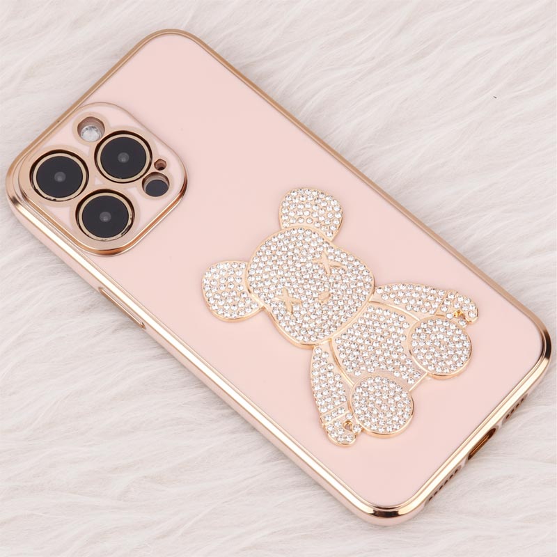 قاب My Case Power Bear نگین دار محافظ لنزدار iPhone 14 Pro Max