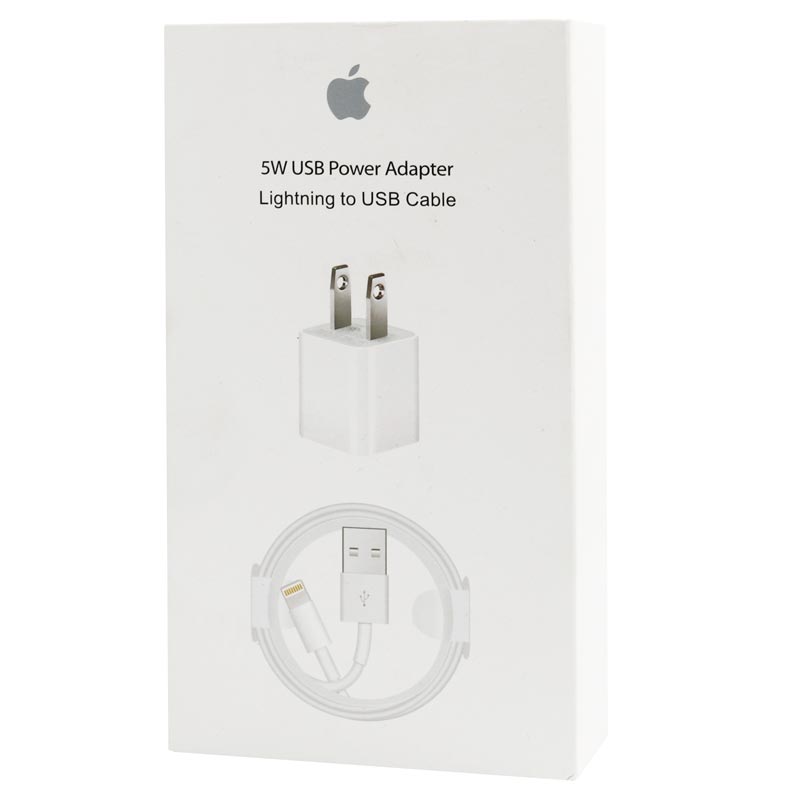 شارژ دیواری iPhone 5W + کابل آیفونی