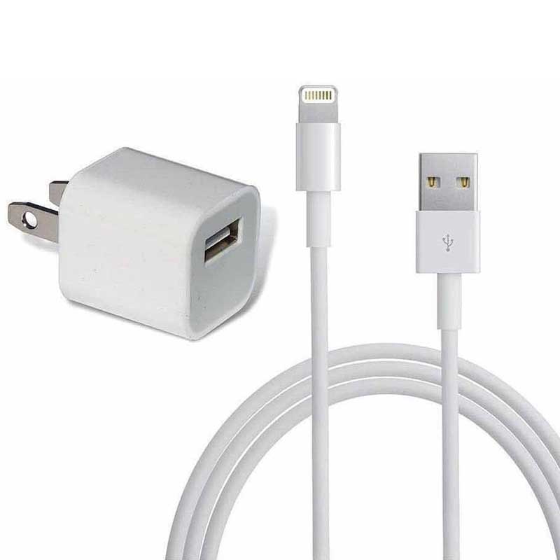 شارژ دیواری iPhone 5W + کابل آیفونی