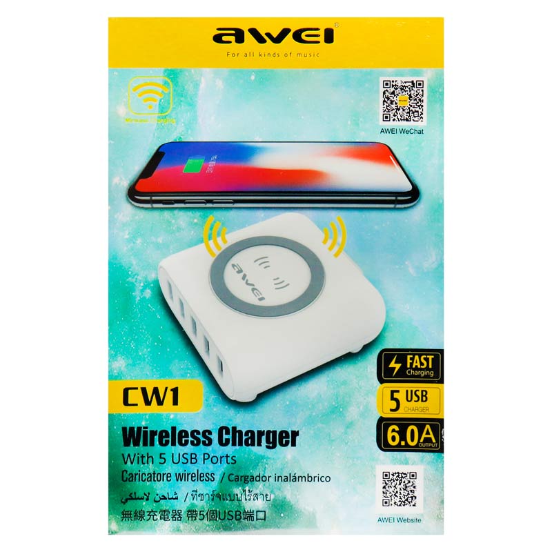 شارژر بی سیم فست شارژ Awei CW1