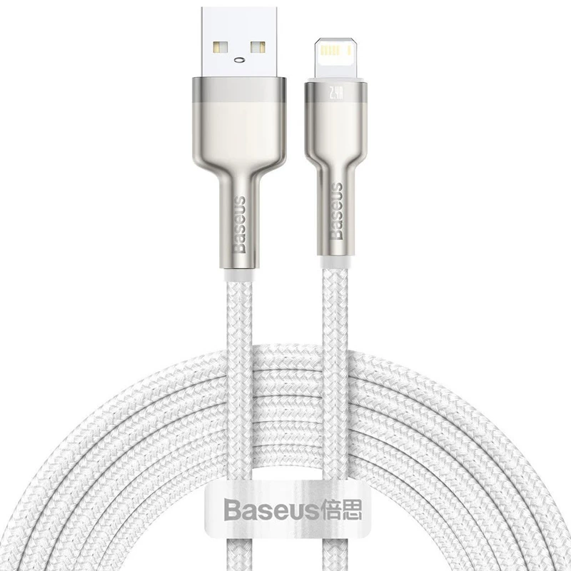 کابل آیفونی Baseus Cafule Series Metal CALJK-B 2.4A 2m