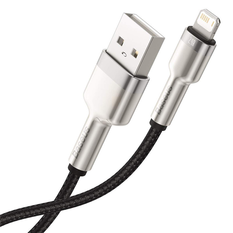 کابل آیفونی Baseus Cafule Series Metal CALJK-B 2.4A 2m
