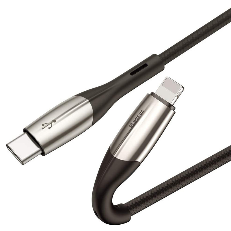 کابل تبدیل فست شارژ Baseus CATLSP-A01 QC3.0 Type-C to Lightning 50cm