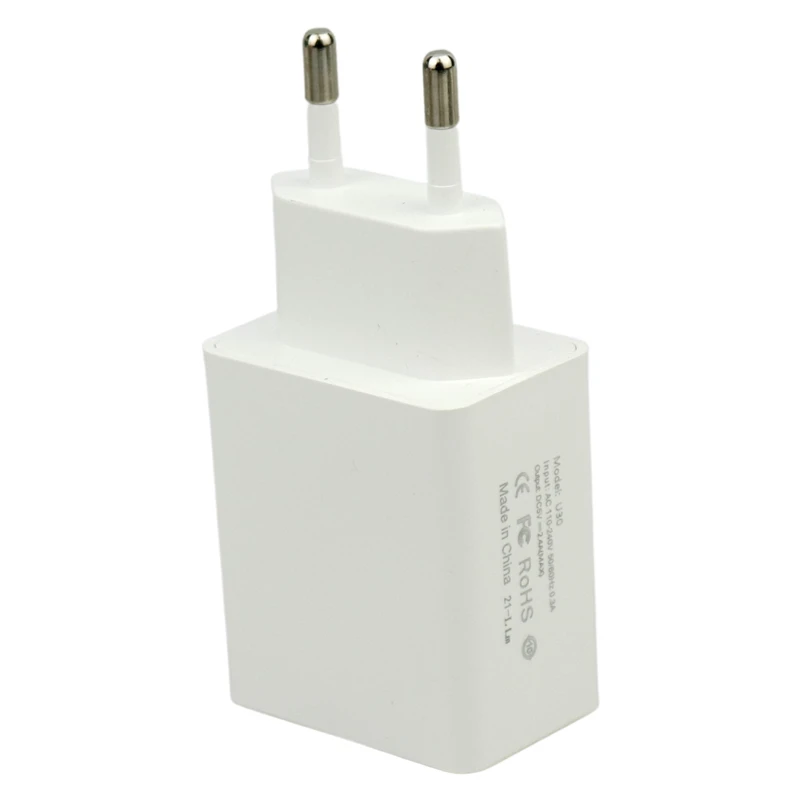 شارژر دیواری فست شارژ CAZA U30&KIT 2Port 2.4A + کابل تایپ سی