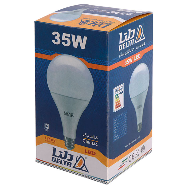 لامپ حبابی LED دلتا Delta Classic E27 35W
