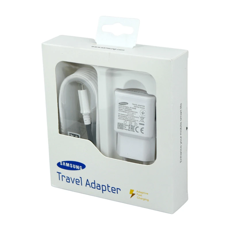 شارژر دیواری فست شارژ Samsung EP-TA20EWE 2A + کابل میکرو یو اس بی