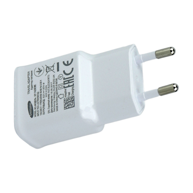 شارژر دیواری فست شارژ Samsung EP-TA20EWE 2A + کابل میکرو یو اس بی