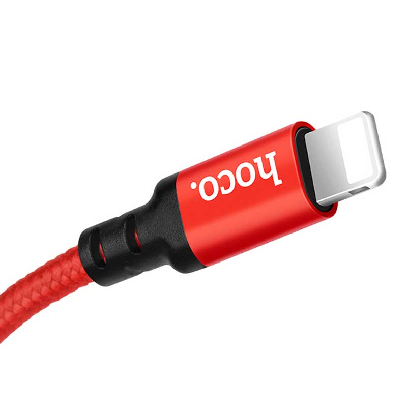 کابل کنفی سرفلزی آیفونی Hoco X14 Times Speed 2m
