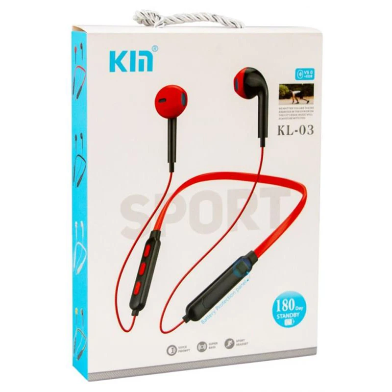 هندزفری بلوتوث دورگردنی Km KL-03