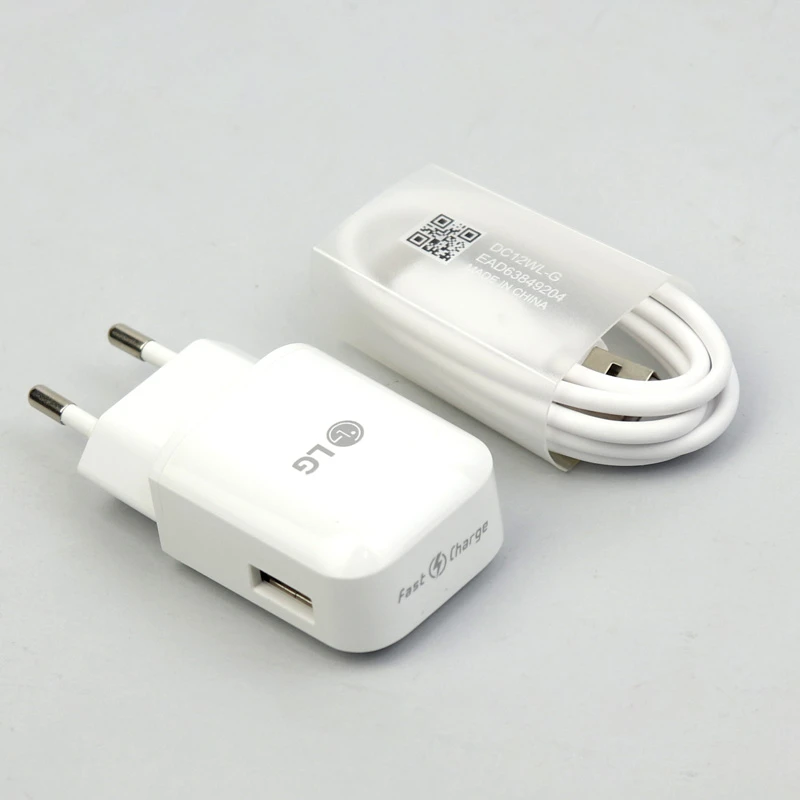 شارژر دیواری فست شارژ اورجینال LG 1.8A 15W + کابل Type-C