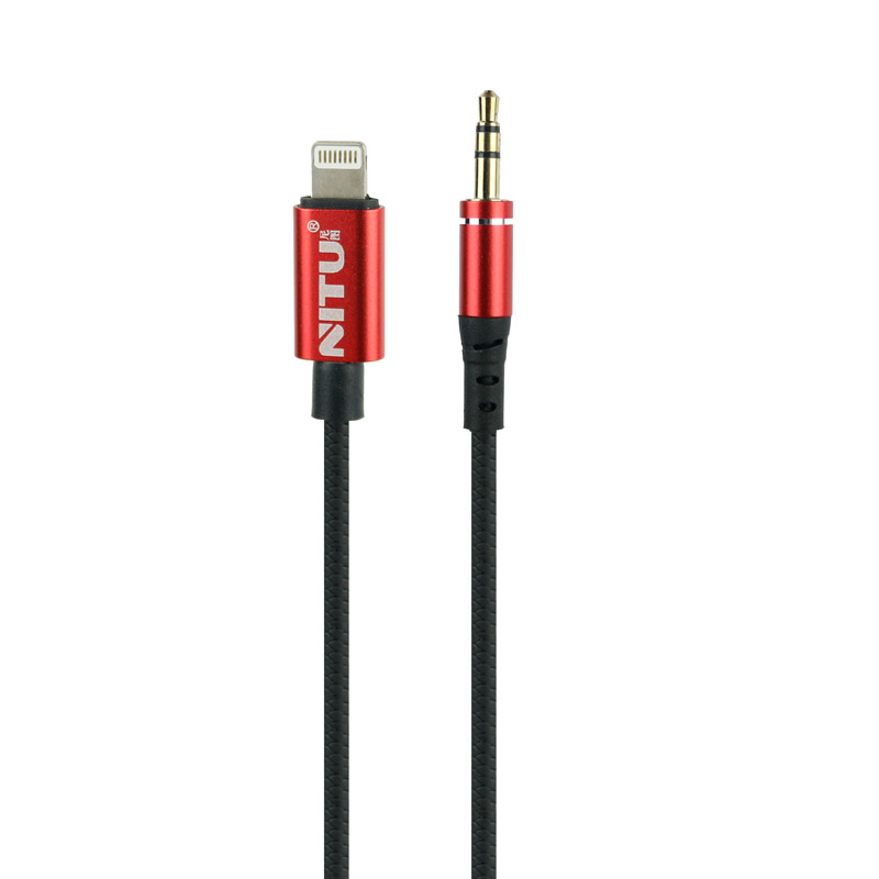 کابل تبدیل Nitu NT-AUX009 Lightning To AUX 3m
