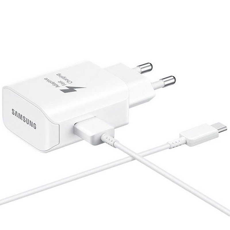 شارژر دیواری فست شارژ Samsung EP-TA300 2A 15W + کابل تایپ سی