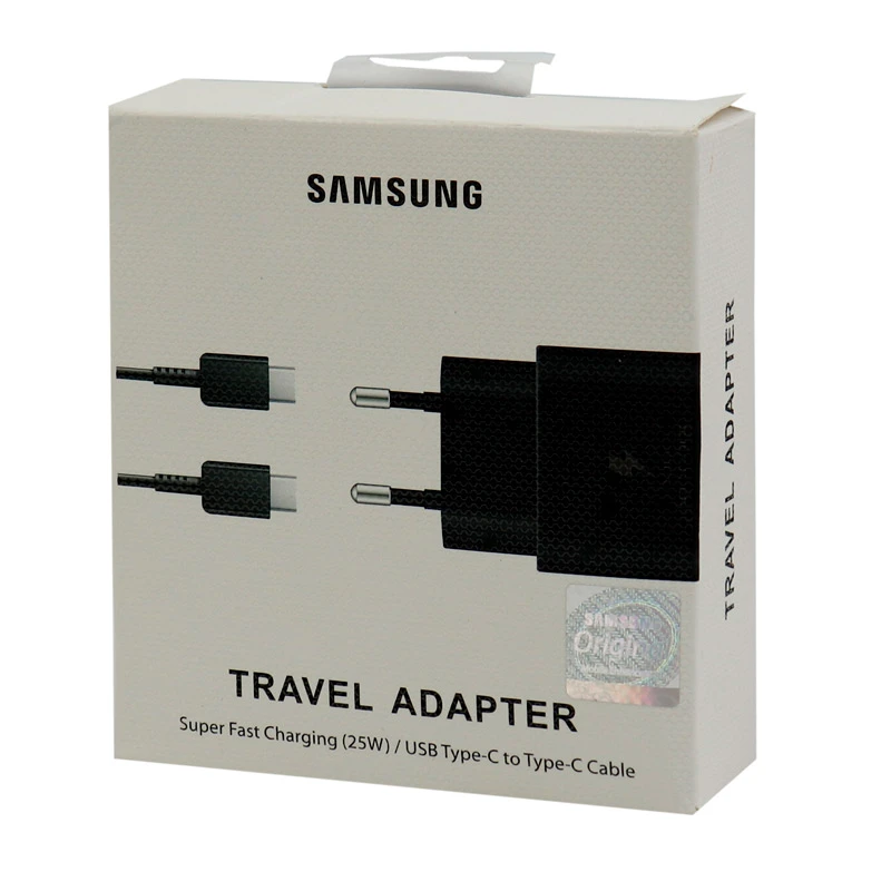 شارژر دیواری فست شارژ Samsung EP-TA800 3A PD 25W Type-C + کابل تبدیل تایپ سی
