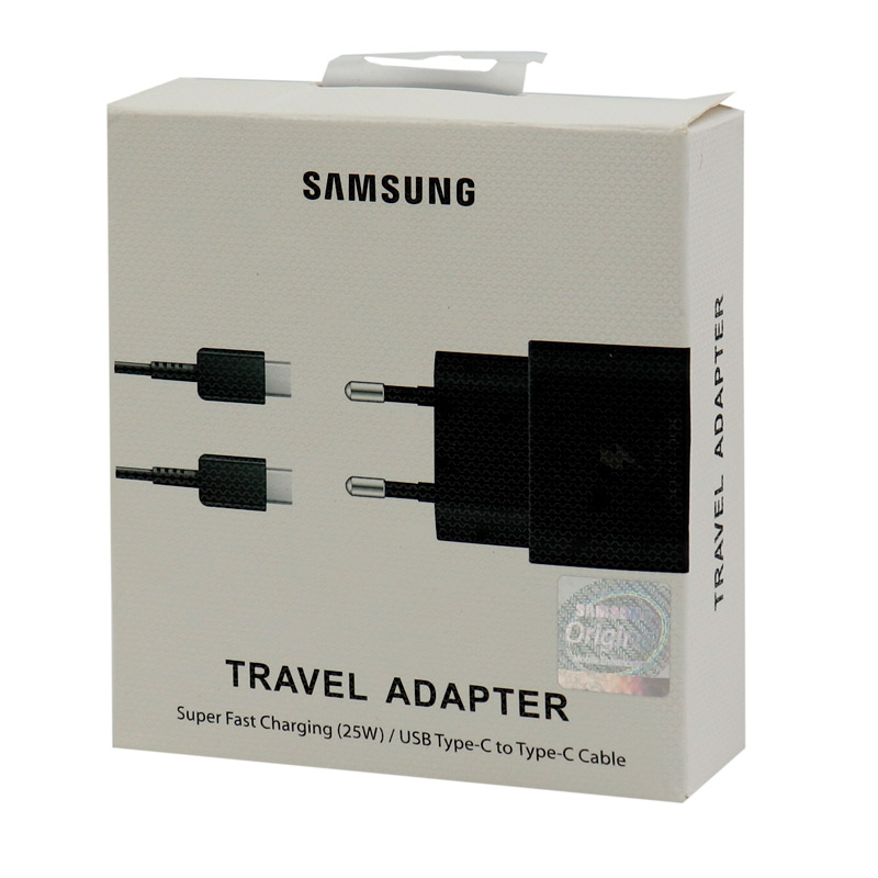 شارژر دیواری فست شارژ Samsung EP-TA800 3A PD 25W Type-C + کابل تبدیل تایپ سی