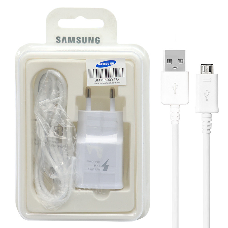 شارژر دیواری Samsung PD 15W 1Port پک سفید + کابل میکرو یو اس بی