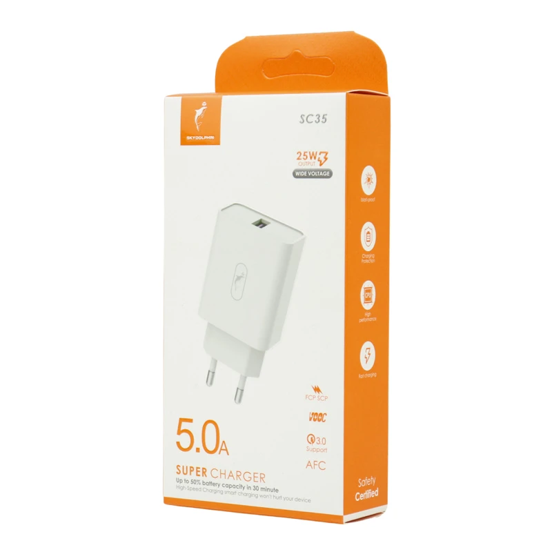 کلگی فست شارژ Sky Dolphin SC35 5A QC3.0 PD 25W