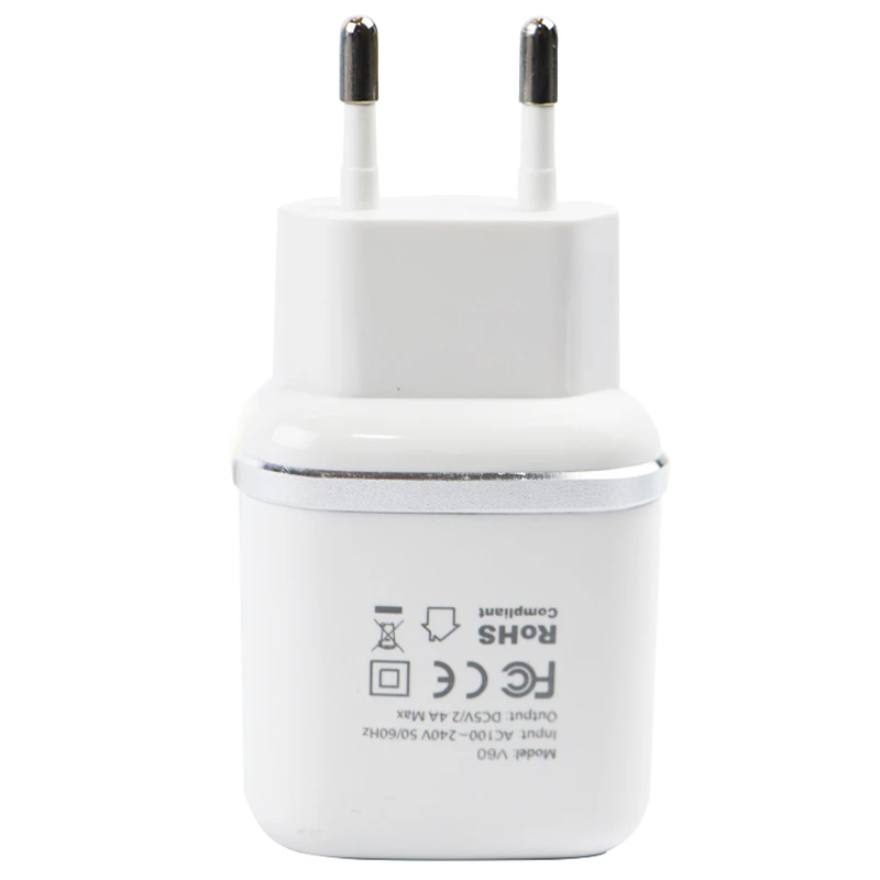 شارژر دیواری Tranyoo V60 2.4A 12W 2Port + کابل میکرو یو اس بی