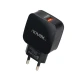 شارژر دیواری فست شارژ Novax CH-101 QC3.0 PD 2.4A 18W + کابل آیفونی