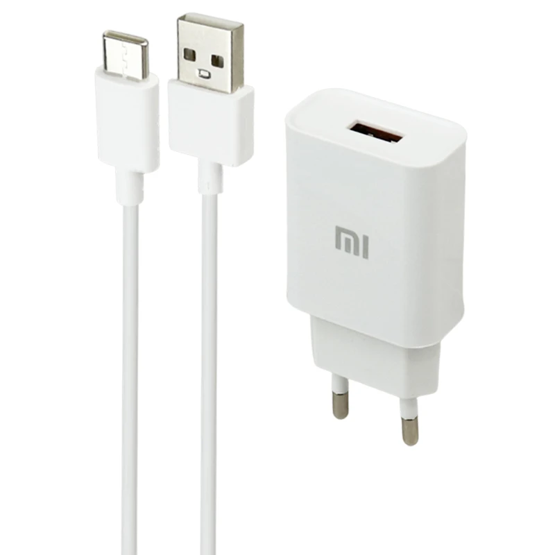 شارژر دیواری فست شارژ Xiaomi MDY-03-ZK 2A PD + کابل تایپ سی