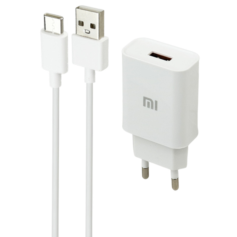 شارژر دیواری فست شارژ Xiaomi MDY-03-ZK 2A PD + کابل تایپ سی
