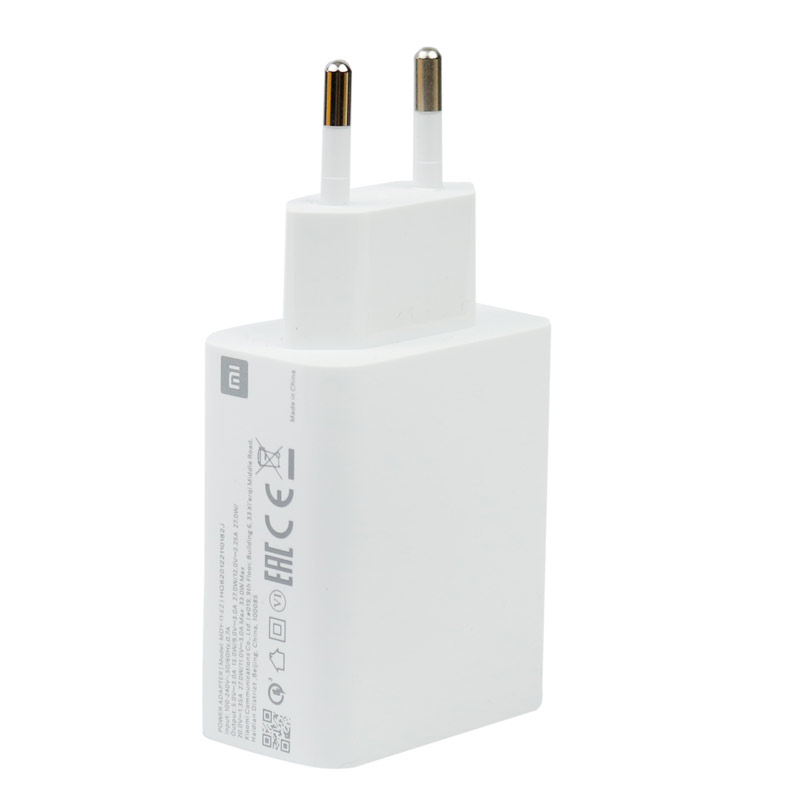 شارژر دیواری فست شارژ Xiaomi Mi 10T Pro QC3 PD 33W سرجعبه + کابل Type-C و جعبه گوشی