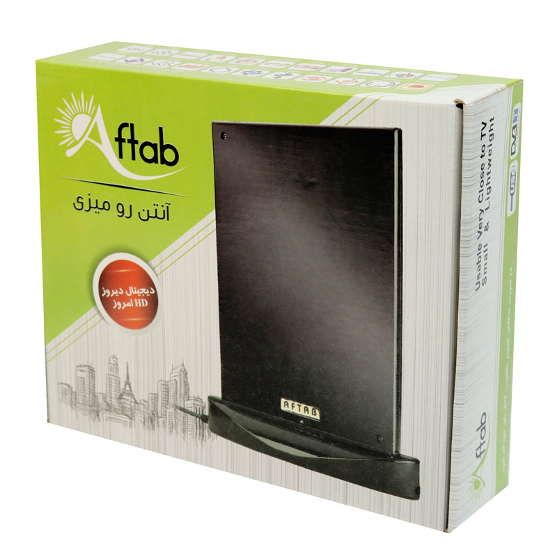 آنتن رومیزی آفتاب Aftab 1.8m + آداپتور