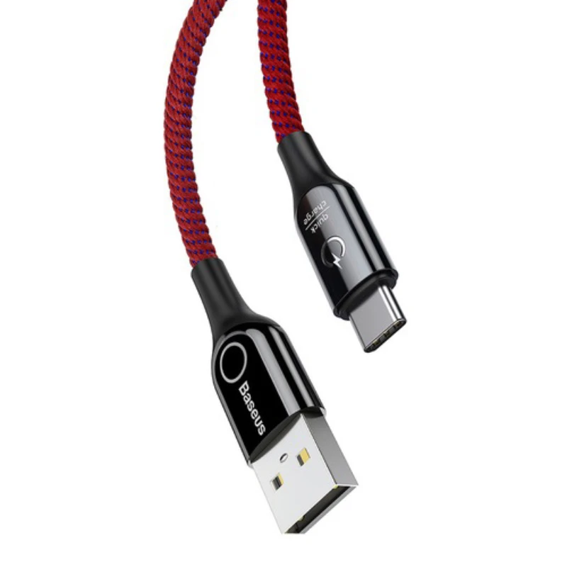 کابل تایپ سی قطع کن Baseus C-Shaped CATCD 3A 1m