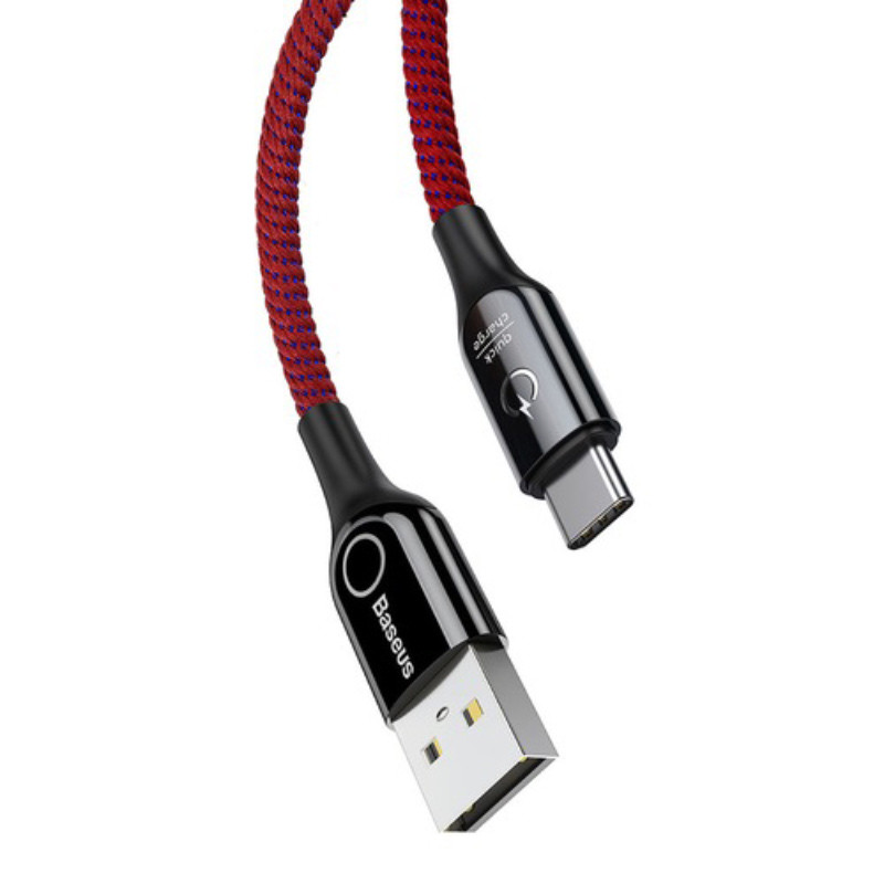 کابل تایپ سی قطع کن Baseus C-Shaped CATCD 3A 1m