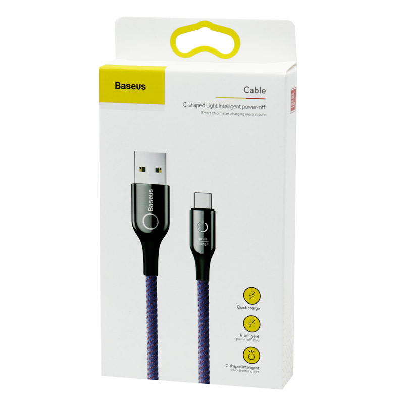 کابل تایپ سی قطع کن Baseus C-Shaped CATCD 3A 1m