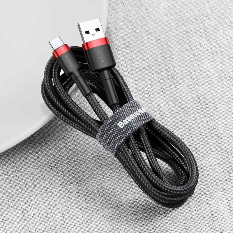 کابل تایپ سی فست شارژ Baseus Cafule CATKLF-A 3A 50cm